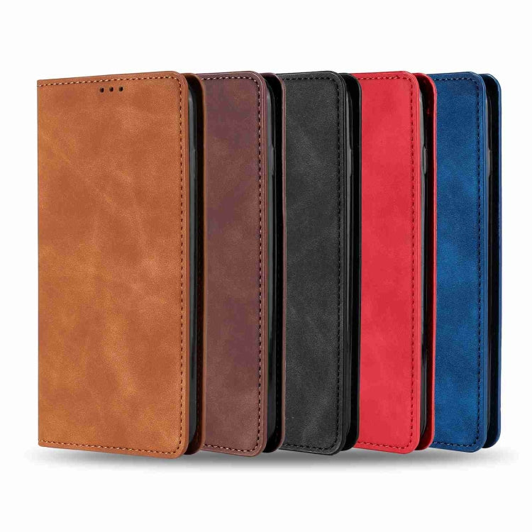For Huawei Pura 70 Ultra Skin Feel Magnetic Leather Phone Case(Black) - free shipping - PMC Jewellery - Order now!