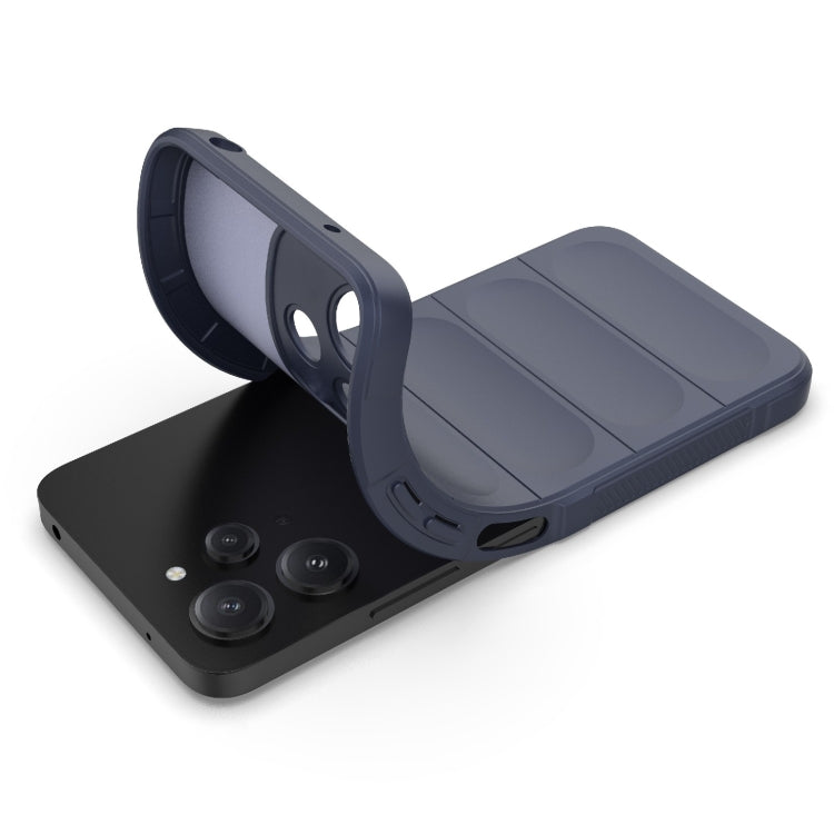 For Xiaomi Redmi 12 5G Magic Shield TPU + Flannel Phone Case(Dark Green) - Xiaomi Cases by PMC TechLife | Online Shopping South Africa | PMC TechLife | Buy Now Pay Later Mobicred