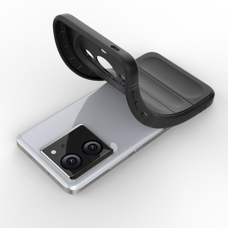 For Xiaomi Redmi K60 Ultra Magic Shield TPU + Flannel Phone Case(Dark Blue) - Redmi K60 Ultra Cases by PMC TechLife | Online Shopping South Africa | PMC TechLife | Buy Now Pay Later Mobicred