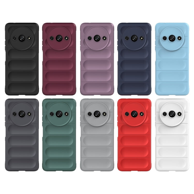 For Xiaomi Redmi A3 4G Global Magic Shield TPU + Flannel Phone Case(Purple) - Xiaomi Cases by PMC TechLife | Online Shopping South Africa | PMC TechLife | Buy Now Pay Later Mobicred