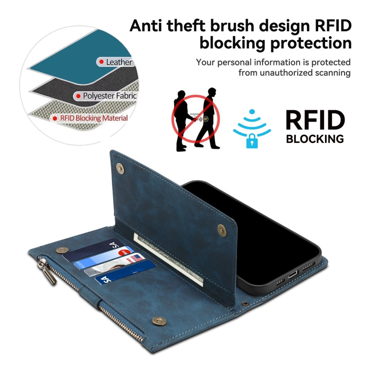 For Google Pixel 8 Pro ESEBLE Retro Frosted RFID Flip Leather Phone Case(Dark Green) - Google Cases by ESEBLE | Online Shopping South Africa | PMC TechLife | Buy Now Pay Later Mobicred