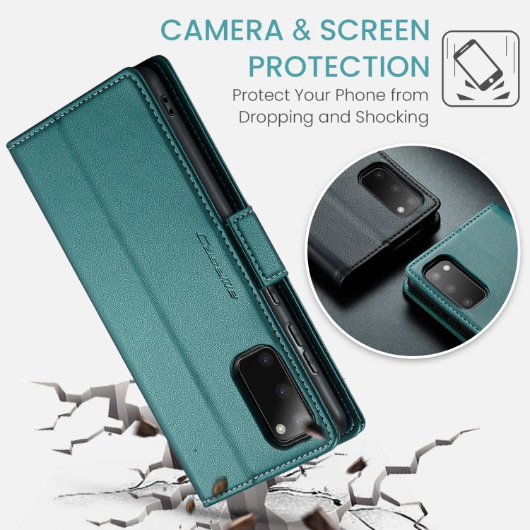 For Samsung Galaxy S20 CaseMe 023 Butterfly Buckle Litchi Texture RFID Anti-theft Leather Phone Case(Pearly Blue) - free shipping - PMC TechLife - Order now!