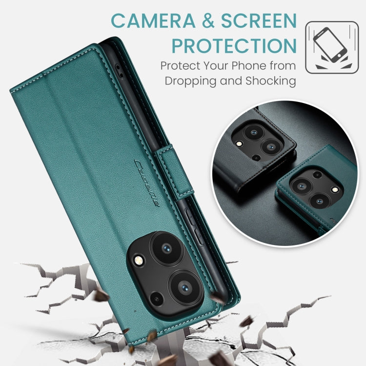 For Xiaomi Redmi Note 13 Pro 4G CaseMe 023 Butterfly Buckle Litchi Texture RFID Anti-theft Leather Phone Case(Pearly Blue) - free shipping - PMC Jewellery - Order now!
