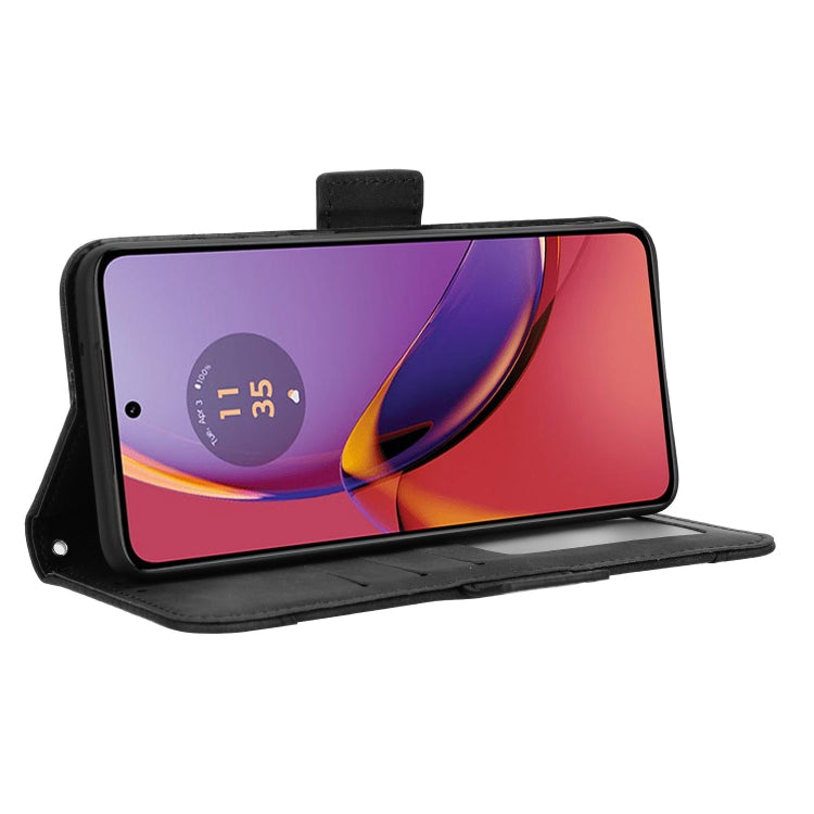 For Motorola Moto G84 5G Skin Feel Calf Texture Card Slots Leather Phone Case(Black) - free shipping - PMC TechLife - Order now!