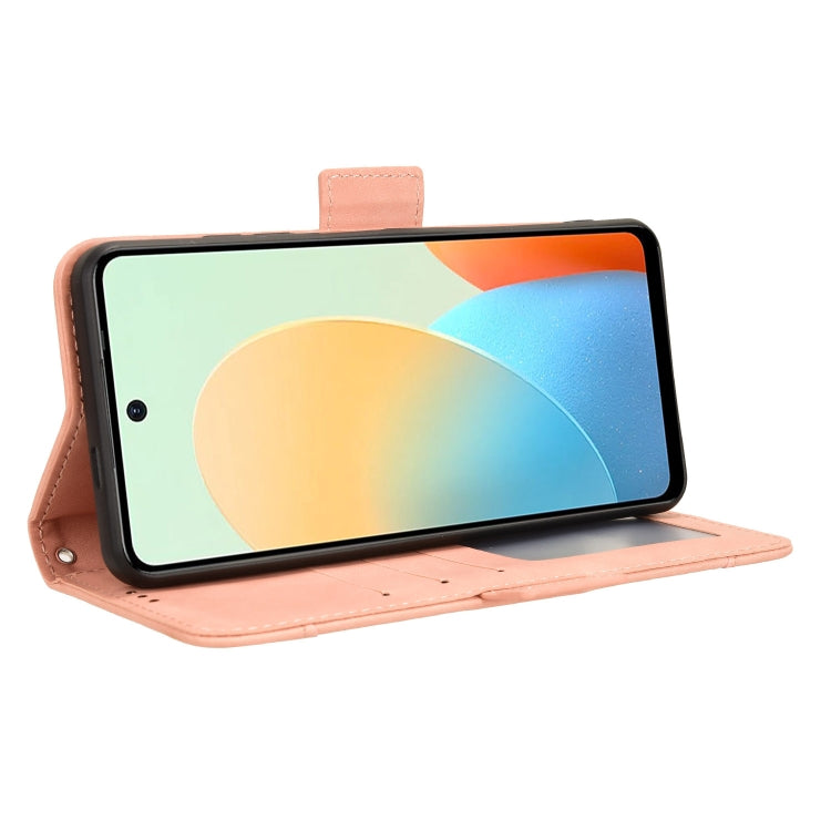For Tecno Spark Go 2024 / Spark 20C Skin Feel Calf Texture Card Slots Leather Phone Case(Pink) - Tecno Cases by PMC Jewellery | Online Shopping South Africa | PMC Jewellery | Buy Now Pay Later Mobicred