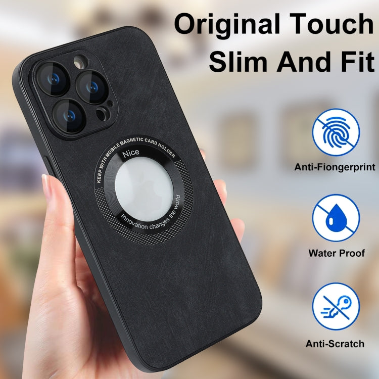 For iPhone 11 Pro Skin Feel Leather MagSafe Magnetic Phone Case(Black) - iPhone 11 Pro Cases by PMC TechLife | Online Shopping South Africa | PMC TechLife