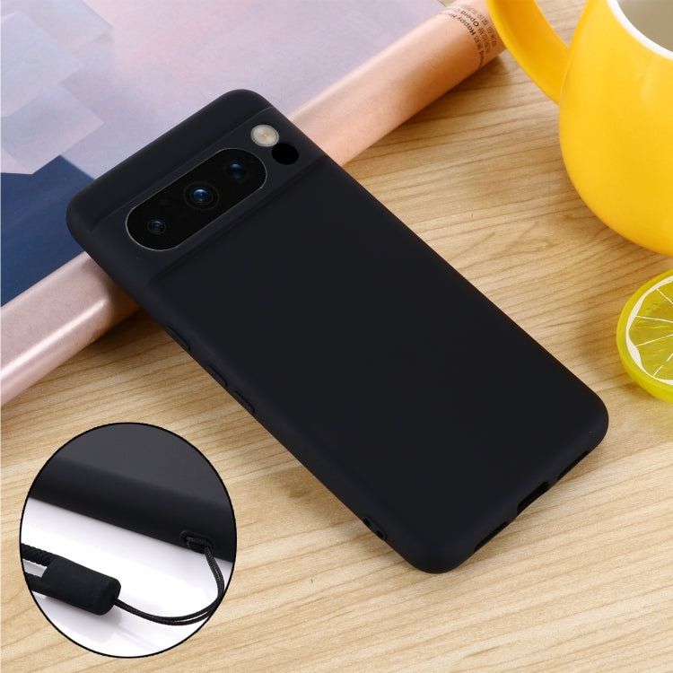 For Google Pixel 8 Pro Pure Color Liquid Silicone Shockproof Phone Case(Black) - free shipping - PMC TechLife - Order now!