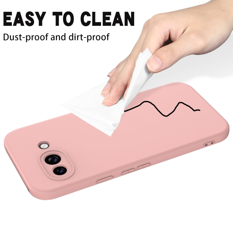 For Google Pixel 9a Pure Color Liquid Silicone Shockproof Phone Case(Pink) - free shipping - PMC TechLife - Order now!