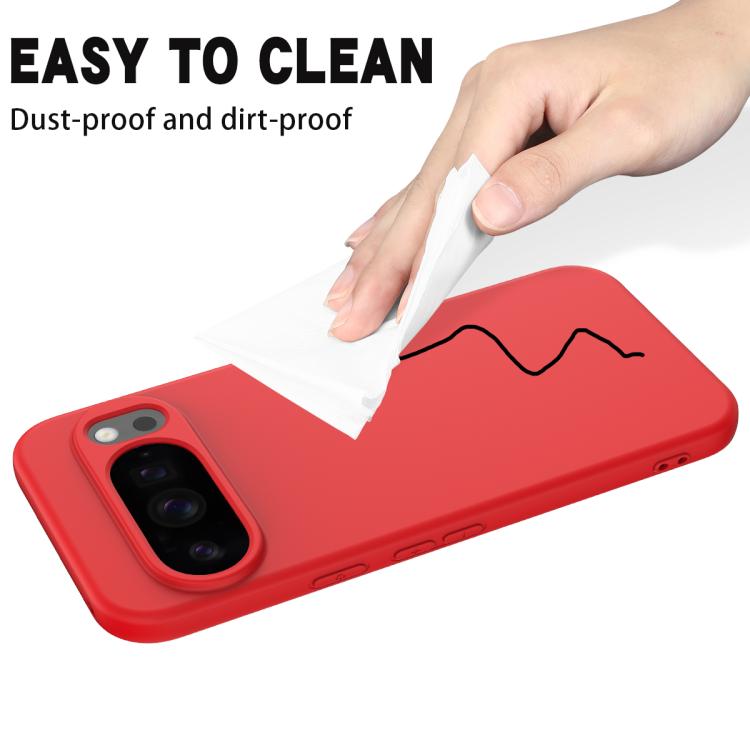 For Google Pixel 10 Pro XL Pure Color Liquid Silicone Shockproof Phone Case(Red) - free shipping - PMC TechLife - Order now!
