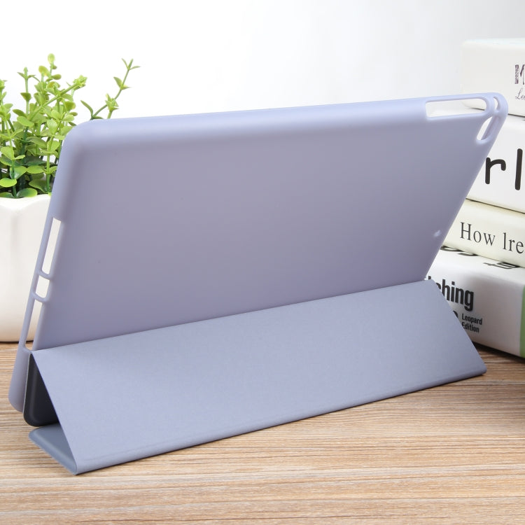For iPad 9.7 2018 & 2017 / Air / Air2 GEBEI 3-folding Holder Shockproof Flip Leather Tablet Case(Light Purple) - free shipping - PMc TechLife - Order now!