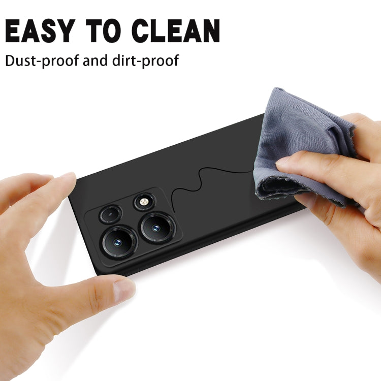 For Infinix Note 30i Pure Color Liquid Silicone Shockproof Phone Case(Black) - Infinix Cases by PMC TechLife | Online Shopping South Africa | PMC TechLife | Buy Now Pay Later Mobicred