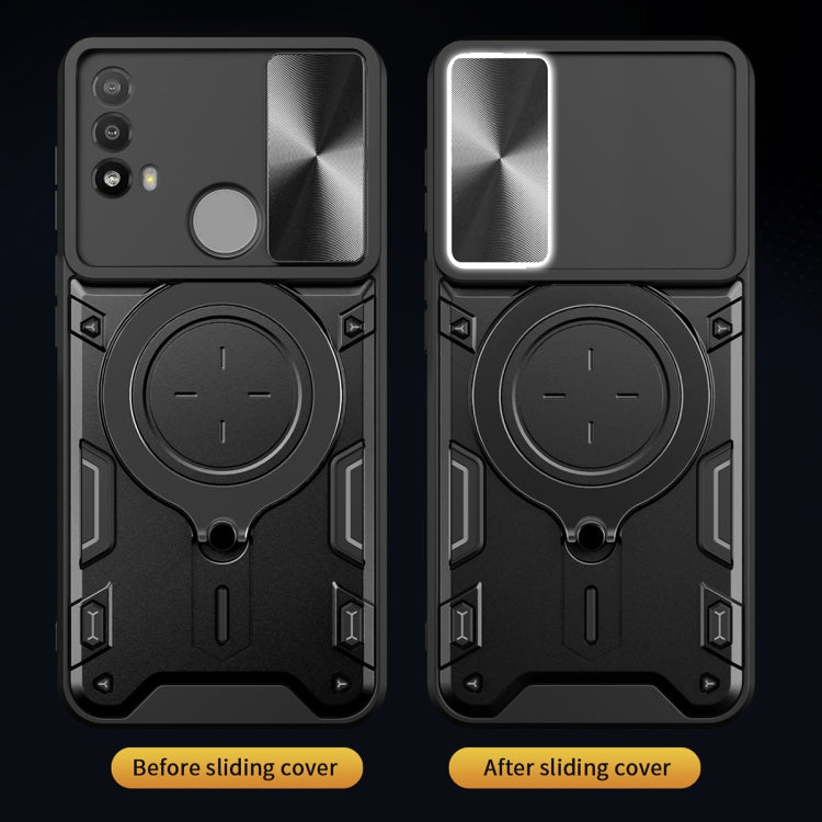 For Motorola Moto E20 / E30 / E40 CD Texture Sliding Camshield Magnetic Holder Phone Case(Pink) - free shipping - PMC TechLife - Order now!