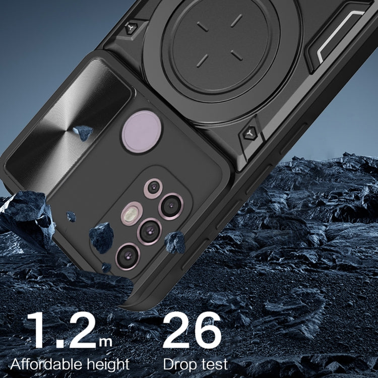 For Motorola Moto G30 / G20 / G10 CD Texture Sliding Camshield Magnetic Holder Phone Case(Purple) - free shipping - PMC TechLife - Order now!