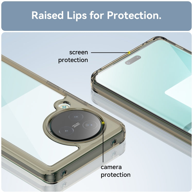 For Xiaomi Civi 3 Colorful Series Acrylic Hybrid TPU Phone Case(Transparent Grey) - Xiaomi Cases by PMC TechLife | Online Shopping South Africa | PMC TechLife | Buy Now Pay Later Mobicred