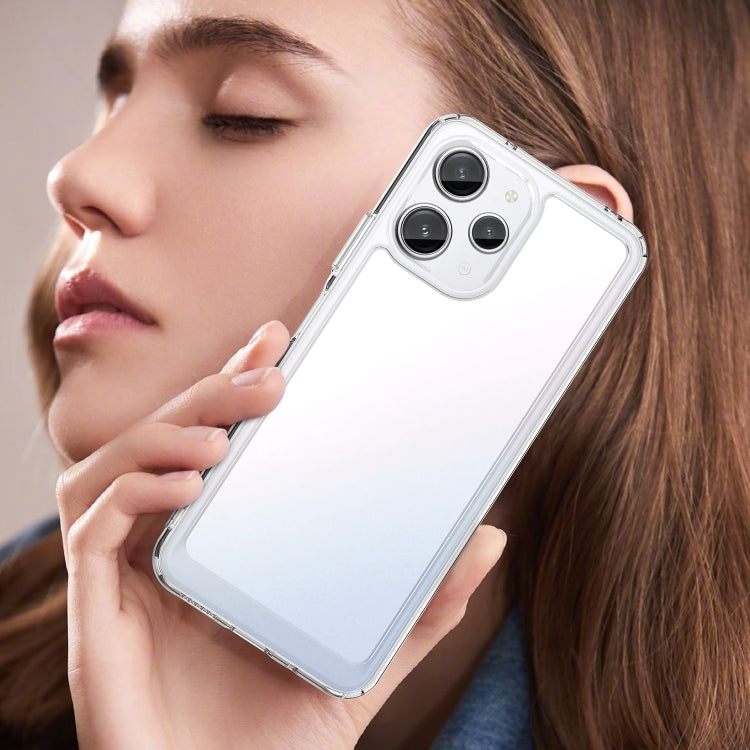 For Xiaomi Poco M6 Pro 5G Colorful Series Acrylic Hybrid TPU Phone Case(Transparent) - Xiaomi Cases by PMC TechLife | Online Shopping South Africa | PMC TechLife | Buy Now Pay Later Mobicred
