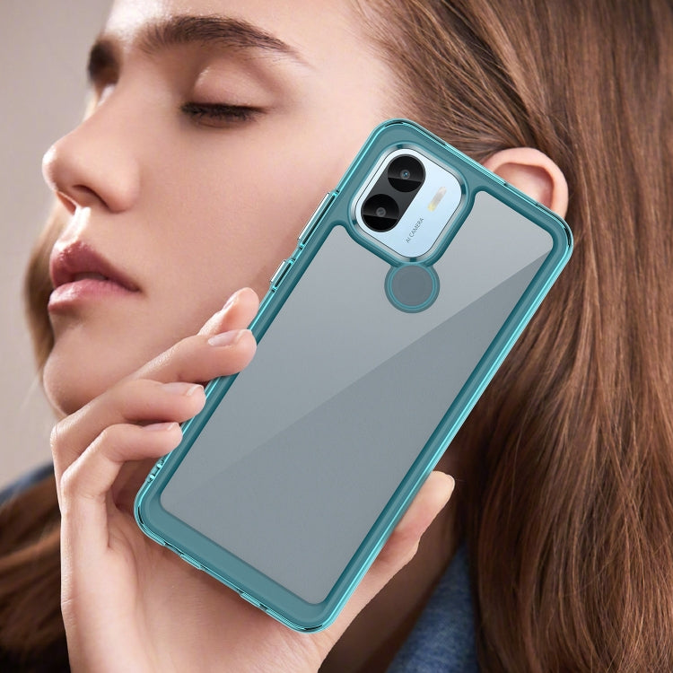For Xiaomi Poco C51 Colorful Series Acrylic Hybrid TPU Phone Case(Transparent Blue) - Xiaomi Cases by PMC TechLife | Online Shopping South Africa | PMC TechLife | Buy Now Pay Later Mobicred