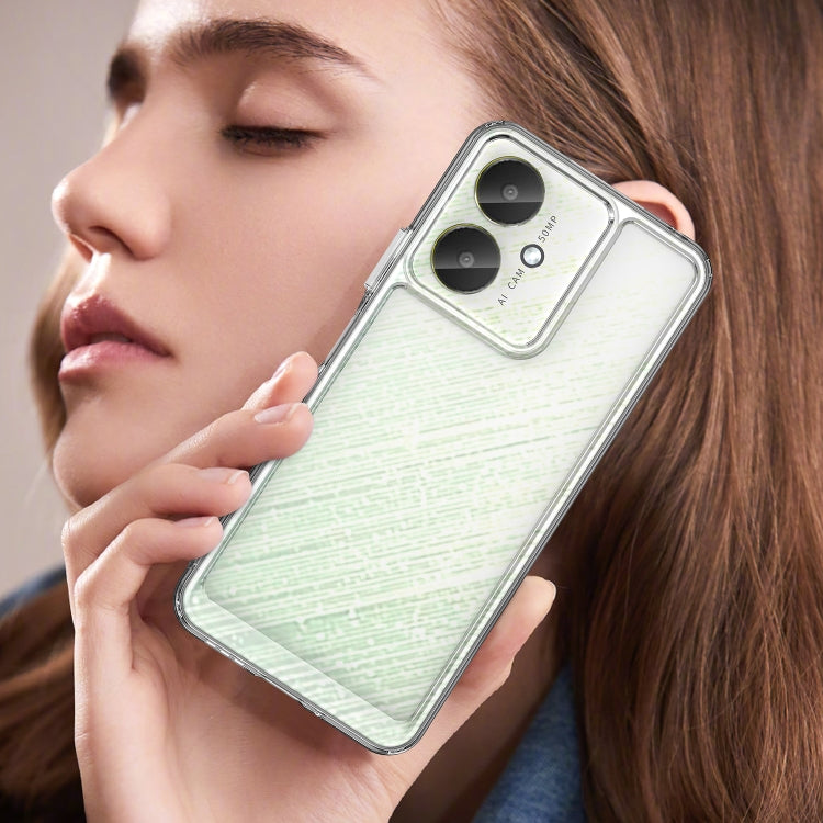For Xiaomi Redmi 13C 5G Colorful Series Acrylic Hybrid TPU Phone Case(Transparent) - free shipping - PMC TechLife - Order now!
