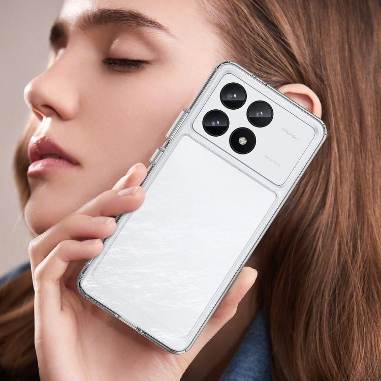 For Xiaomi Redmi K70 Colorful Series Acrylic Hybrid TPU Phone Case(Transparent) - K70 Cases by PMC TechLife | Online Shopping South Africa | PMC TechLife | Buy Now Pay Later Mobicred