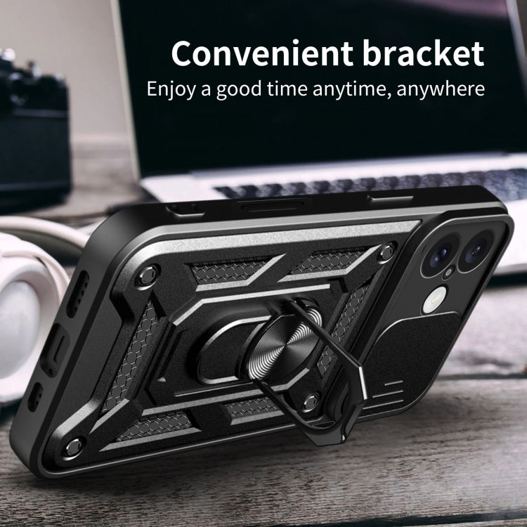 For iPhone 16 Plus Sliding Camera Cover Design TPU+PC Phone Case(Rose Gold) - iPhone 16 Plus Cases by PMC TechLife | Online Shopping South Africa | PMC TechLife | Buy Now Pay Later Mobicred