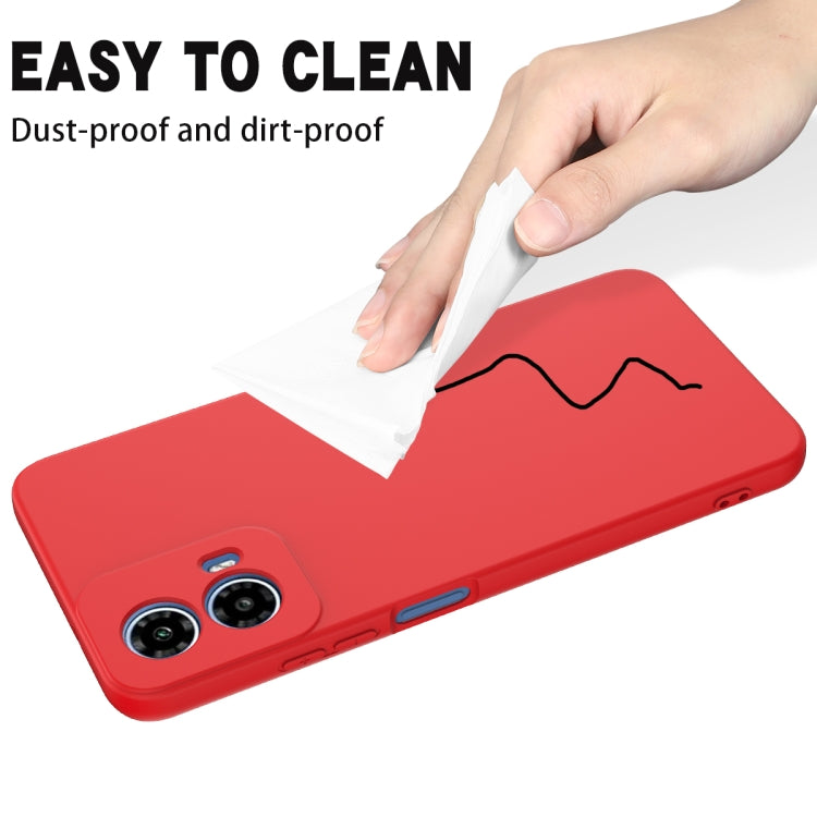 For Motorola Moto G Power 2024 Solid Color Liquid Silicone Dropproof Full Coverage Phone Case(Red) - free shipping - PMC Jewellery - Order now!