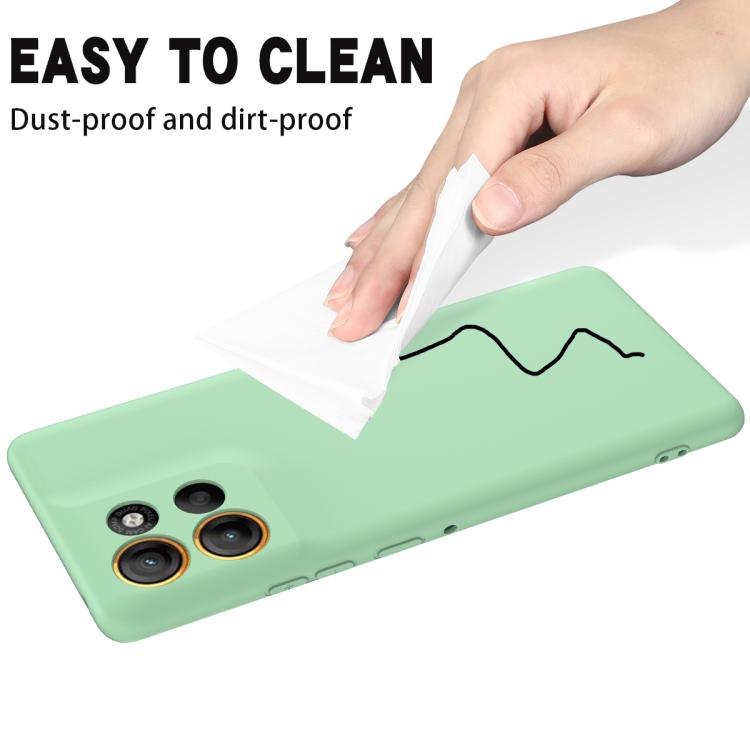 For Motorola Moto G15 Solid Color Liquid Silicone Dropproof Full Coverage Phone Case(Green) - free shipping - PMC TechLife - Order now!