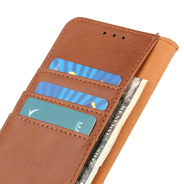 For Xiaomi Redmi K70 5G / K70 Pro 5G KHAZNEH Cowhide Texture Flip Leather Phone Case(Brown) - free shipping - PMC Jewellery - Order now!
