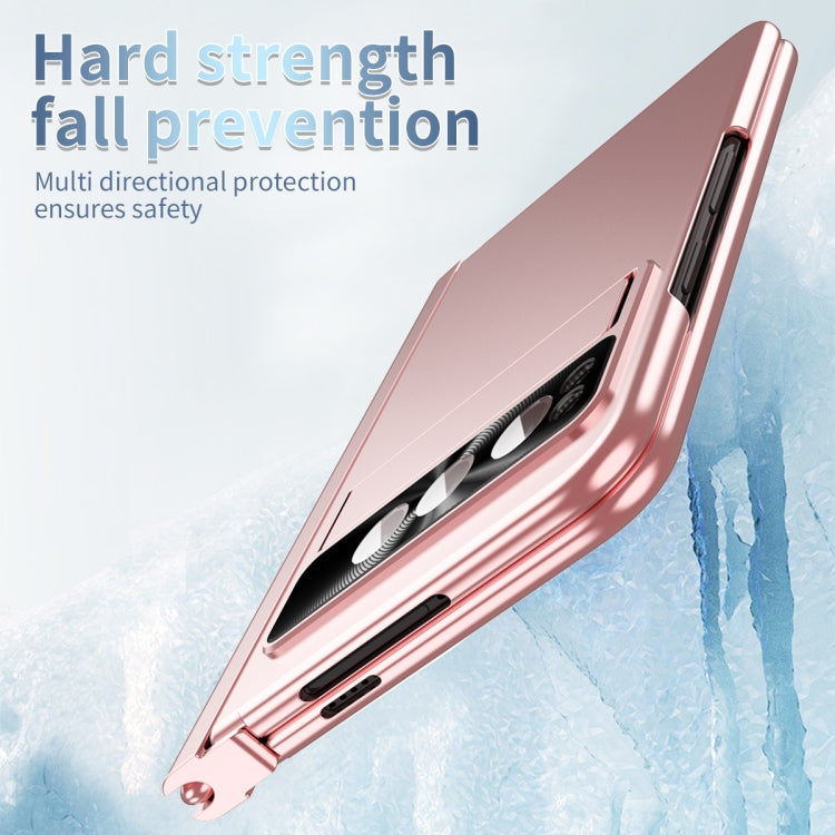 For Google Pixel Fold Integrated Electroplating PC Folding Phone Case(Pink) - Google Cases by PMC TechLife | Online Shopping South Africa | PMC TechLife | Buy Now Pay Later Mobicred