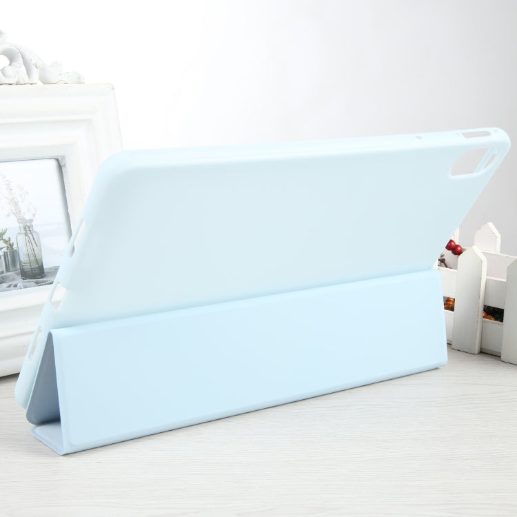 For Huawei MatePad 11 2023 GEBEI 3-folding Holder Shockproof Flip Leather Tablet Case(Sky Blue) - free shipping - PMc TechLife - Order now!