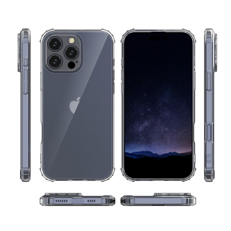 For iPhone 16 Pro Four-Corner Shockproof Clear TPU Phone Case(Transparent) - iPhone 16 Pro Cases by PMC TechLife | Online Shopping South Africa | PMC TechLife | Buy Now Pay Later Mobicred