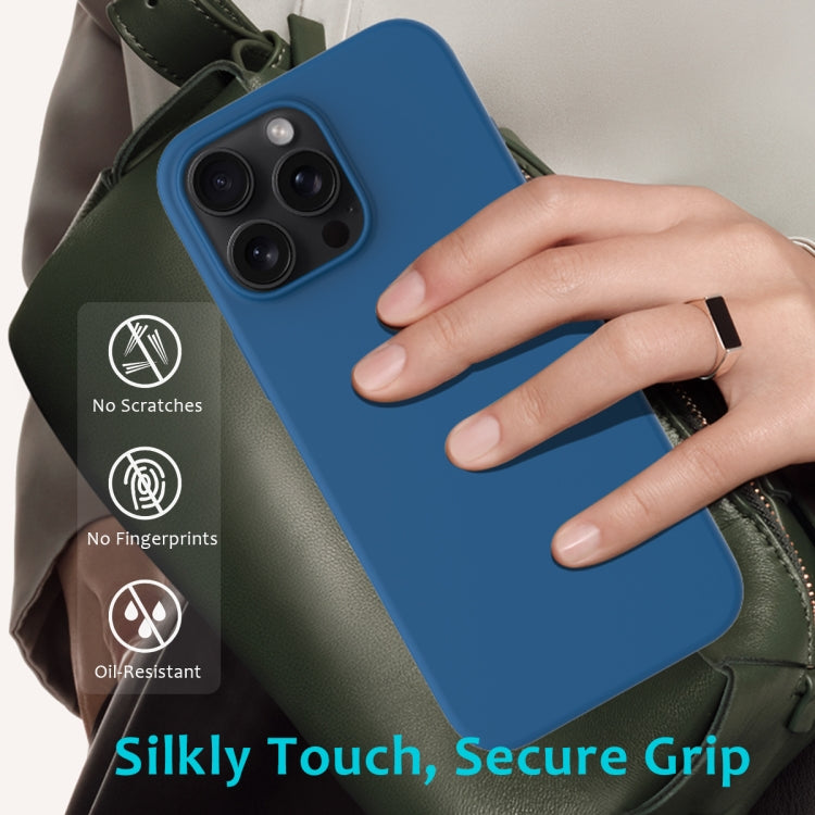 For iPhone 16 Pro Max Solid Color Silicone Phone Case(Cobalt Blue) - free shipping - PMC TechLife - Order now!