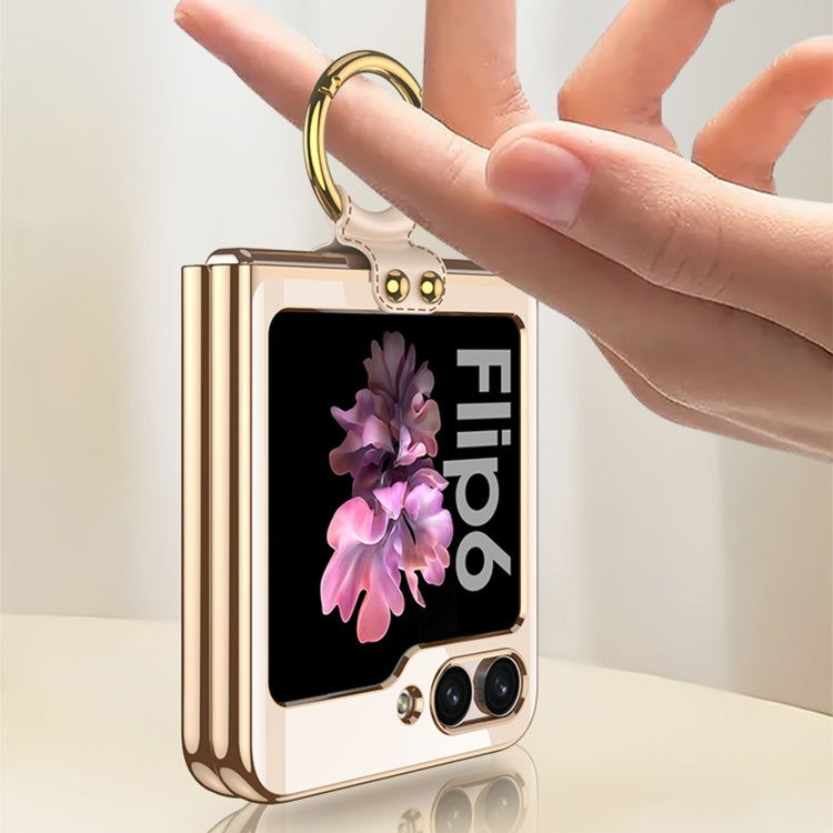 For Samsung Galaxy Z Flip6 / Flip7 FE GKK Electroplating Phone Case with Ring(Black) - free shipping - PMC Jewellery - Order now!