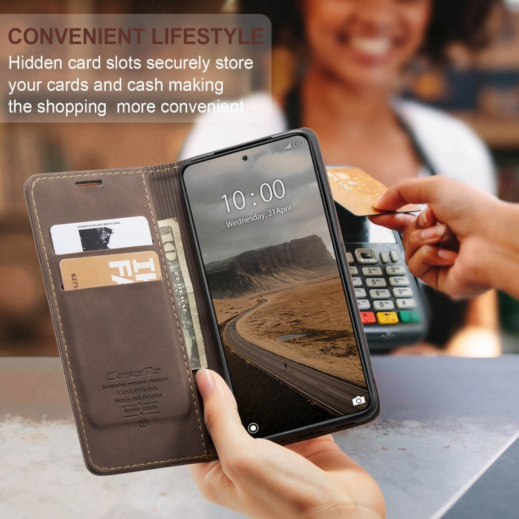 For Xiaomi 14 CaseMe 013 Multifunctional Horizontal Flip Leather Phone Case(Coffee) - free shipping - PMC Jewellery - Order now!