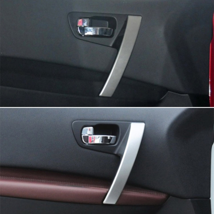 For Nissan Qashqai Left-Drive Car Door Inside Handle Cover, Type:Cover Left(Silver) - Door Handles by PMC TechLife | Online Shopping South Africa | PMC TechLife | Buy Now Pay Later Mobicred