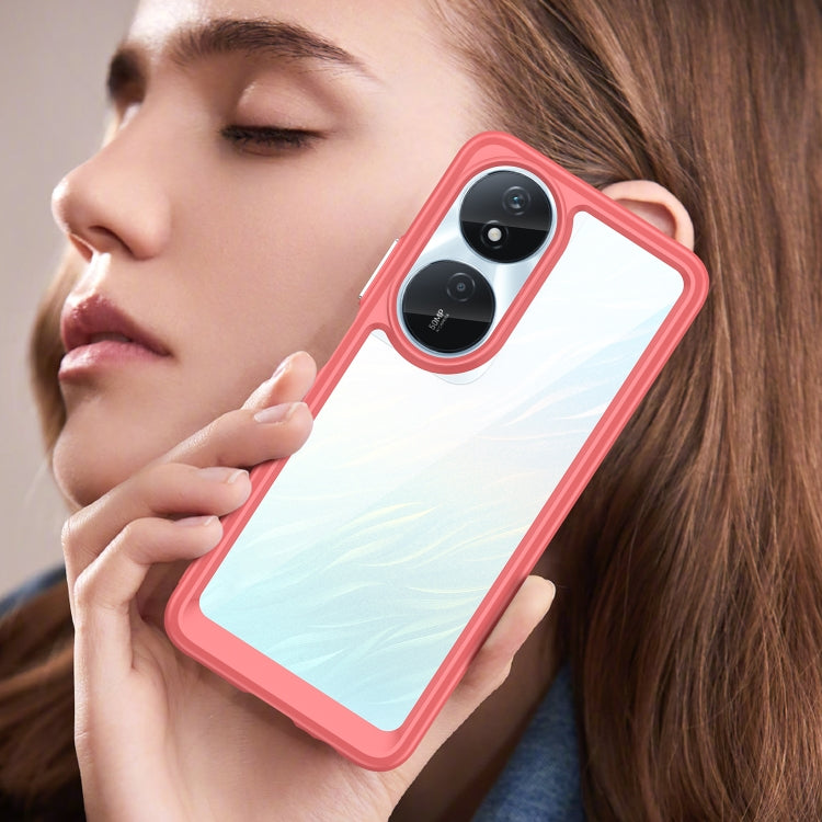 For Honor Play 50 Plus Colorful Series Acrylic Hybrid TPU Phone Case(Red) - Honor Cases by PMC TechLife | Online Shopping South Africa | PMC TechLife | Buy Now Pay Later Mobicred