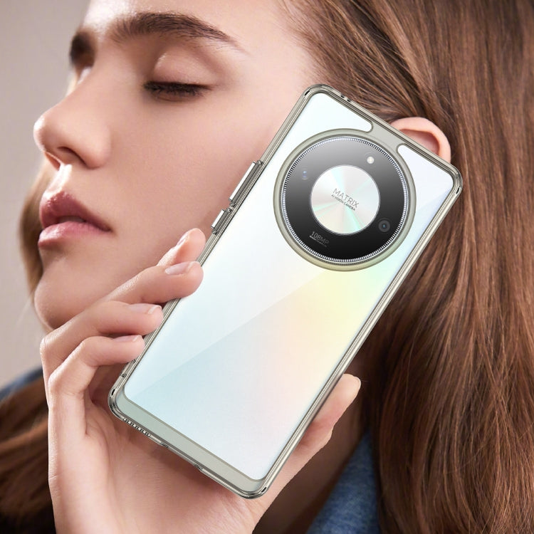 For Honor Magic6 Lite 5G Colorful Series Acrylic Hybrid TPU Phone Case(Transparent Grey) - Honor Cases by PMC TechLife | Online Shopping South Africa | PMC TechLife | Buy Now Pay Later Mobicred