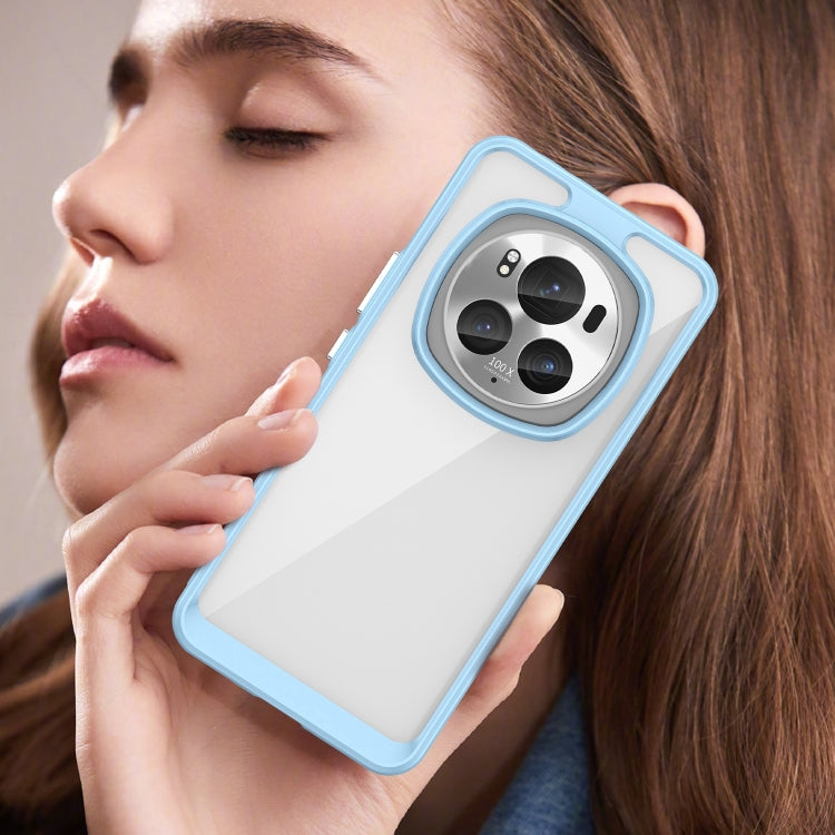 For Honor Magic6 Pro 5G Colorful Series Acrylic Hybrid TPU Phone Case(Blue) - Honor Cases by PMC TechLife | Online Shopping South Africa | PMC TechLife | Buy Now Pay Later Mobicred