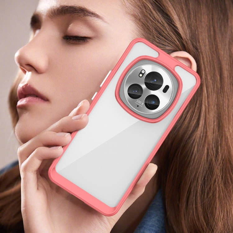 For Honor Magic6 Pro 5G Colorful Series Acrylic Hybrid TPU Phone Case(Red) - Honor Cases by PMC TechLife | Online Shopping South Africa | PMC TechLife | Buy Now Pay Later Mobicred