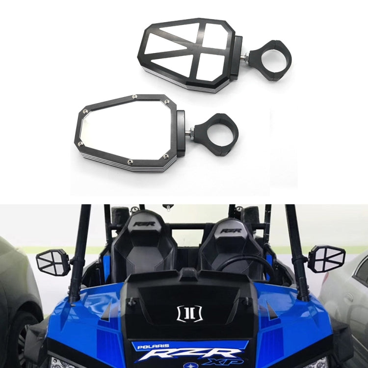 UTV-11 ATV / UTV Offroad Vehicle Rearview Mirror Side Mirror, Tube Diameter:1.75-2 inch Universal(Black) - Side Mirrors by PMC TechLife | Online Shopping South Africa | PMC TechLife | Buy Now Pay Later Mobicred