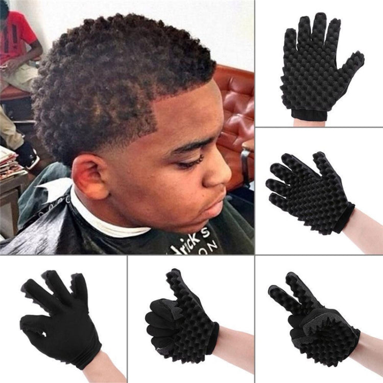 Single Sponge Wipe Black Hair Styling Gloves(Double-Sided) - free shipping - PMC TechLife - Order now!