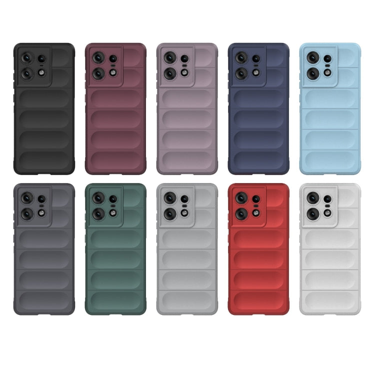For Motorola Edge 50 Pro 5G Global Magic Shield TPU + Flannel Phone Case(Light Blue) - Motorola Cases by PMC TechLife | Online Shopping South Africa | PMC TechLife | Buy Now Pay Later Mobicred