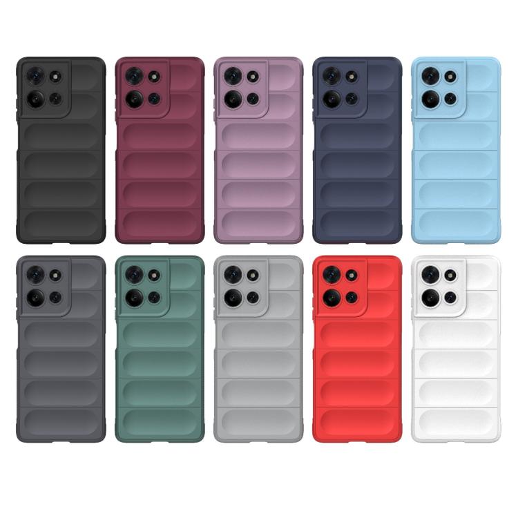 For Motorola Moto G75 5G Global Magic Shield TPU + Flannel Phone Case(Grey) - free shipping - PMC TechLife - Order now!