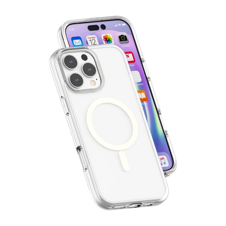 For iPhone 16 Pro Max Terminator Style Transparent MagSafe Magnetic Phone Case(Transparent) - iPhone 16 Pro Max Cases by PMC TechLife | Online Shopping South Africa | PMC TechLife | Buy Now Pay Later Mobicred