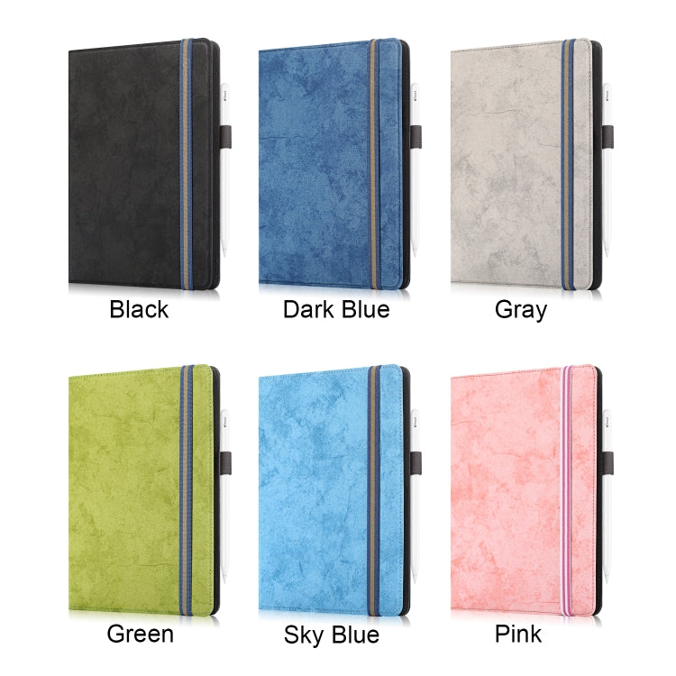 For 7-8 inch Marble Cloth Texture Horizontal Flip Universal Tablet PC Leather Case with Pen Slot & Holder(Grey) - 8 inch by PMC TechLife | Online Shopping South Africa | PMC TechLife | Buy Now Pay Later Mobicred