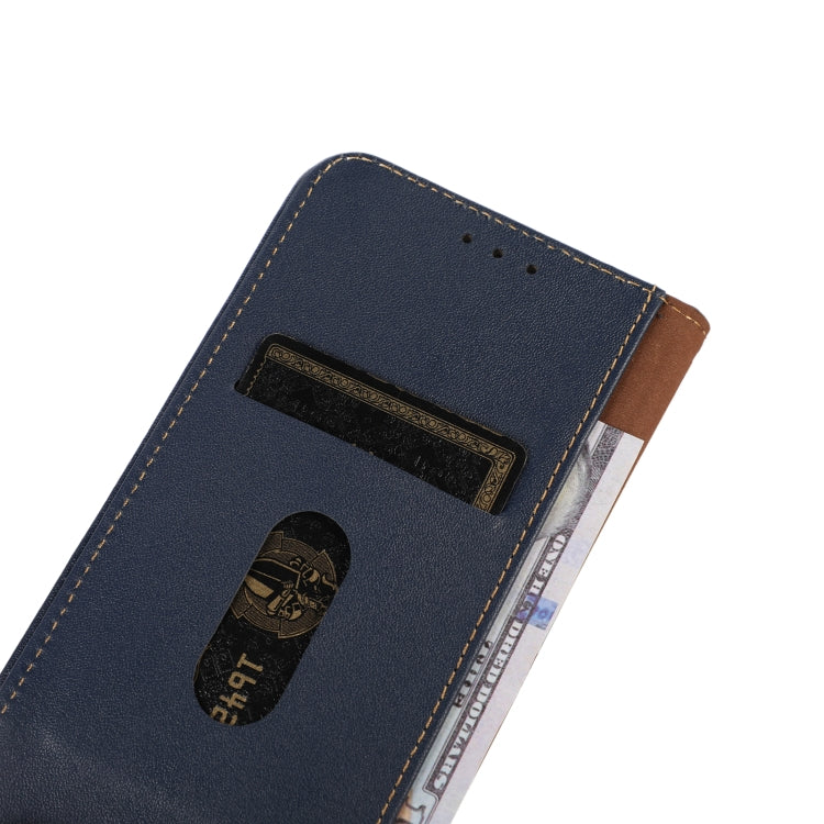 For Huawei Mate 60 KHAZNEH Nappa Top Layer Cowhide Leather Phone Case(Blue) - Huawei Cases by PMC TechLife | Online Shopping South Africa | PMC TechLife | Buy Now Pay Later Mobicred