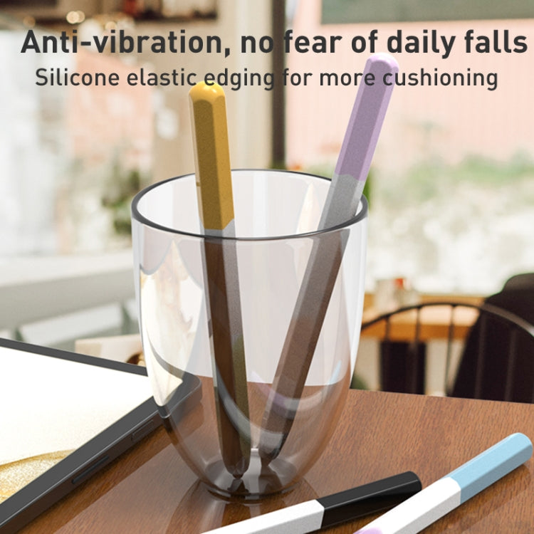 For Samsung Galaxy Tab S7 LOVE MEI Rainbow Liquid Silicone Protective Pen Case(Black) - Pencil Accessories by LOVE MEI | Online Shopping South Africa | PMC TechLife