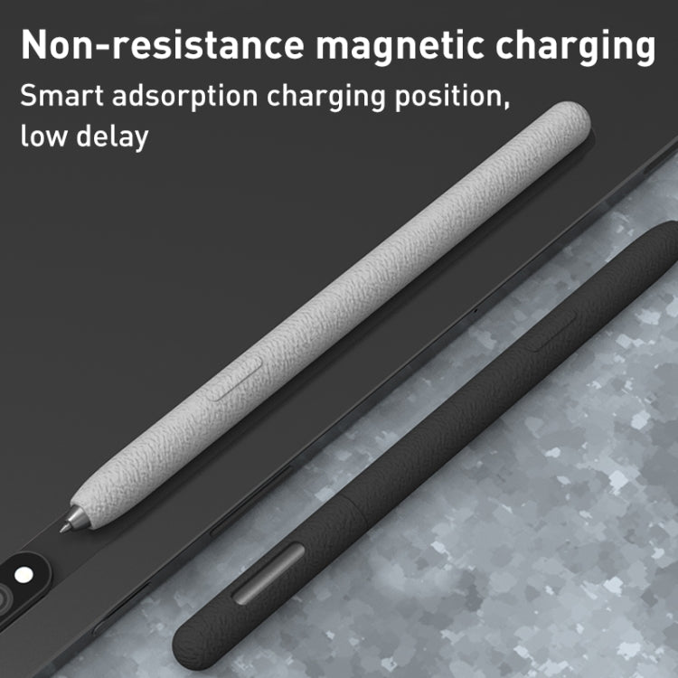 For Samsung Galaxy Tab S6 Lite LOVE MEI Frosted Leather Texture Silicone Protective Pen Case(Green) - Pencil Accessories by LOVE MEI | Online Shopping South Africa | PMC TechLife | Buy Now Pay Later Mobicred