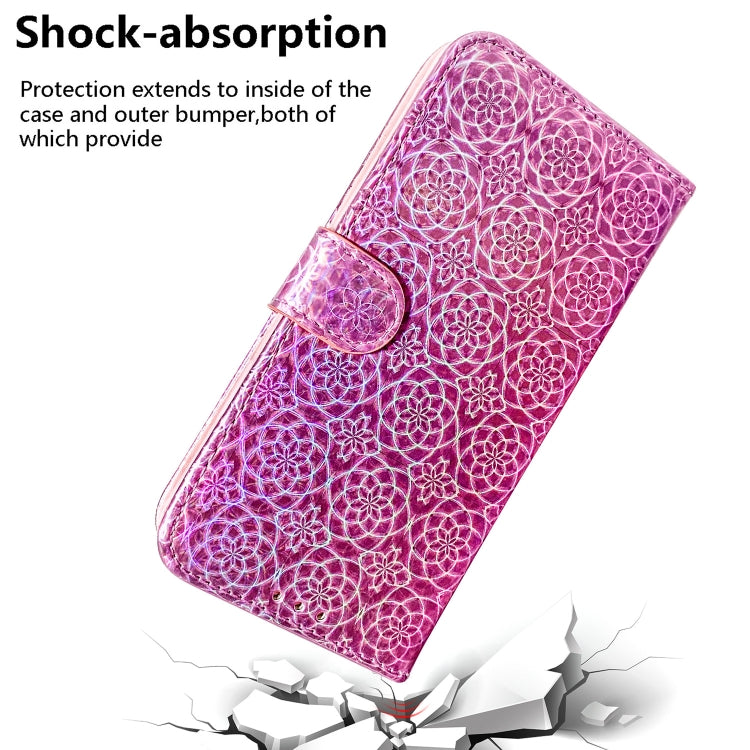For Motorola Edge 50 Pro Colorful Magnetic Buckle Leather Phone Case(Pink) - Motorola Cases by PMC TechLife | Online Shopping South Africa | PMC TechLife | Buy Now Pay Later Mobicred