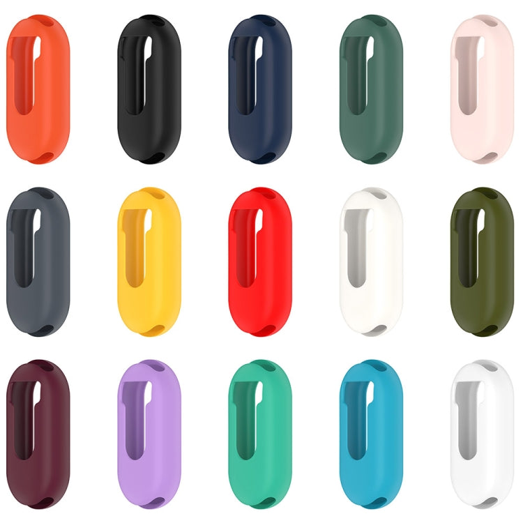 For Xiaomi Mi Band 8 Pure Color Silicone Watch Protective Case(Purple) - Watch Cases by PMC TechLife | Online Shopping South Africa | PMC TechLife