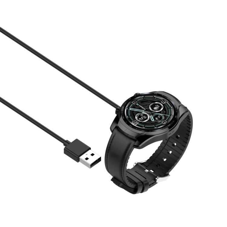 For Ticwatch Pro 5 Magnetic Cradle Charger USB Charging Cable, Lenght: 1m(Black) - Charger by PMC TechLife | Online Shopping South Africa | PMC TechLife | Buy Now Pay Later Mobicred