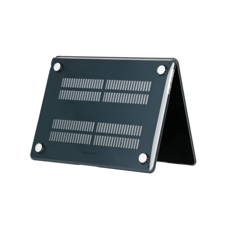 For MacBook Air 15.3 2024 A2941 (M2)/A3114 (M3) Laptop Frosted Hard Plastic Protection Case(Black) - MacBook Air Cases by PMC TechLife | Online Shopping South Africa | PMC TechLife | Buy Now Pay Later Mobicred